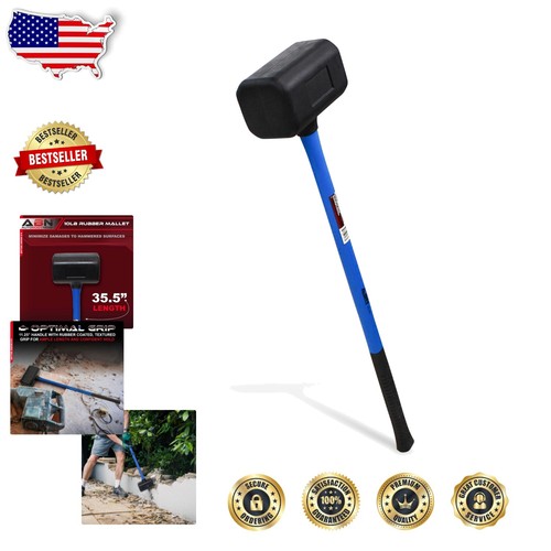 Heavy duty rubber mallet - heavy, lb