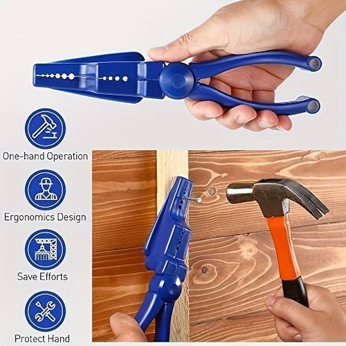 Plastic nail holding pliers - nail,